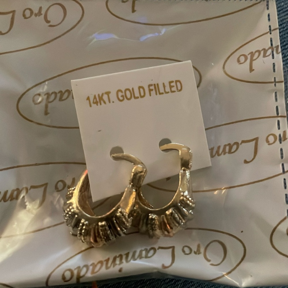 Plated gold earrings